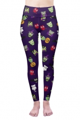 High waist leggings hallowen owls