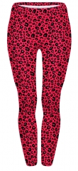regular leggings  Leopard Red