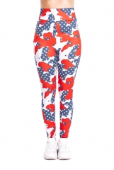 High waist leggings  camo usa flag jeans