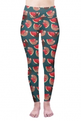 High waist leggings watermelon sloths