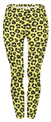 regular leggings Leopard yellow