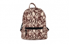 mini school bag python tan