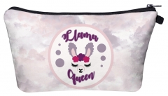 make up bag llama queen