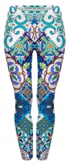 Leggings blue mosaic