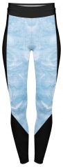 High waist leggings blue marble