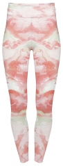 High waist leggings marble rose