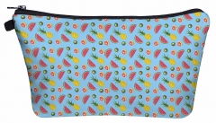 Cosmetic case Tropical Fruits blue