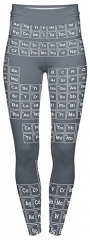 High waist leggings periodic table