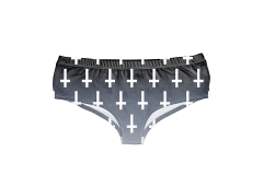 Women panties Unholy cross Black