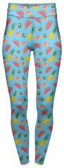 s800003 打底裤蓝底菠萝、西瓜、猕猴桃Kiwifruit