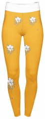 High waist leggings Mustard Iris