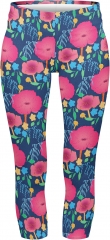 Capri leggings Pink Poppies