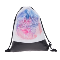 BACKPACK mandala flower watercolor