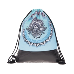 BACKPACK mandala flower ombre blue