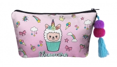 Make up bag with ball  lamb