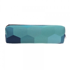 pencil case green heksagon