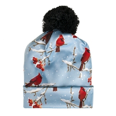 带球便帽 全面印花冬季火焰鸟RED BIRD WINTER