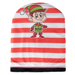 Beanie  ELF STRIPES RED