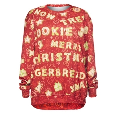 Sweashirt  GINGERBREAD WORDS