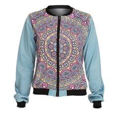 Momber jacket 短夹克蔓陀萝MANDALA SIMPLE BLUE