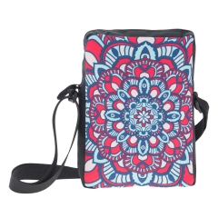 City bag mandala red and navy