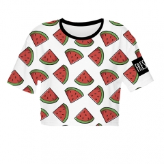 Crop T-shirt FRESH WATERMELON