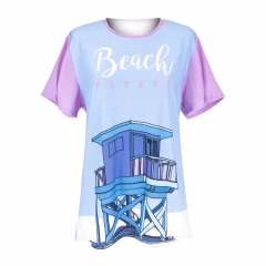 彩色T恤房子BEACH PLEASE