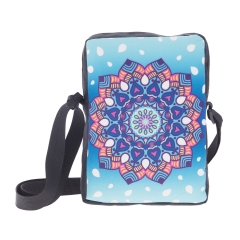 City bag mandala white teardrop