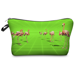Cosmetic case flamingo cyber space