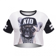 Crop T-shirt FRENCHDOG KID