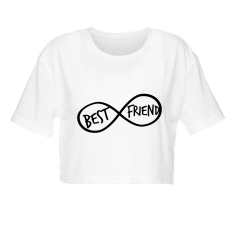 Crop T-shirt BEST FRIEND INFINITY