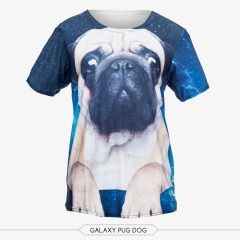 彩色T恤星空巴哥PUG GALAXY