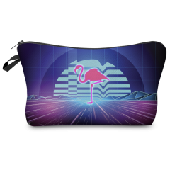 Cosmetic case flamingo from future