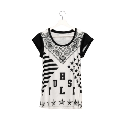 Women T-shirt hustlq