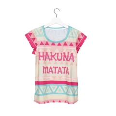 Women T-shirt hakuna aztec green