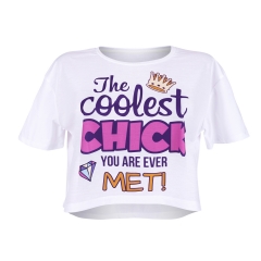 Crop T-shirt  COOLEST CHICK