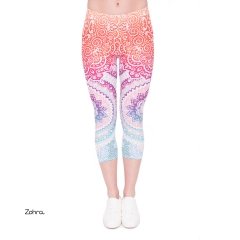 Capri leggings AZTEC-ROUND