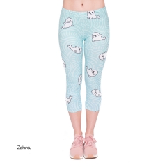 Capri leggings WHITE-SEAL