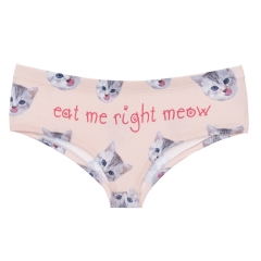 Women panties right meow kitty