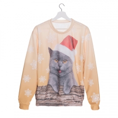 sweatshirt winter xmas cat