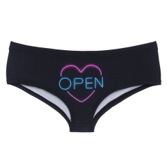 Women panties open neon