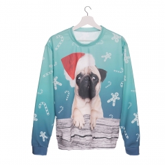 sweatshirt winter xmas pug