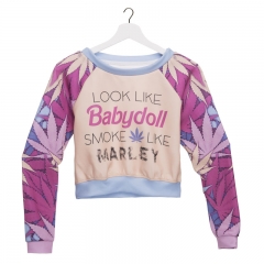 Short hoodie WEED BABYDOLL