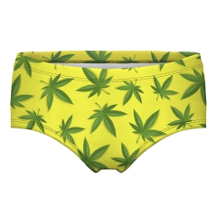 panties marijuana yellow
