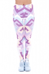 3D print leggings   GEOMETRIC SHAPES PINK