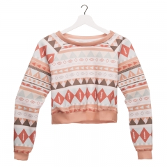 crop sweatshirt AZTEC PEACH