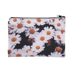 square cosmetic case daisy