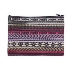 square cosmetic case aztec zolto rozowy