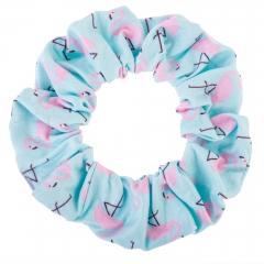 Scrunchies falmingos blue