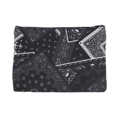 square cosmetic case bandana czarna